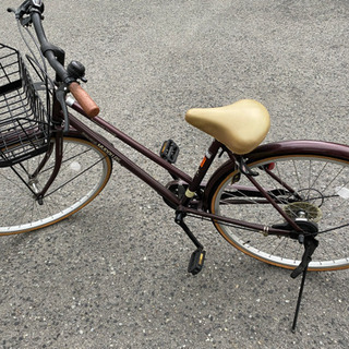 【ネット決済】ブラウン　自転車