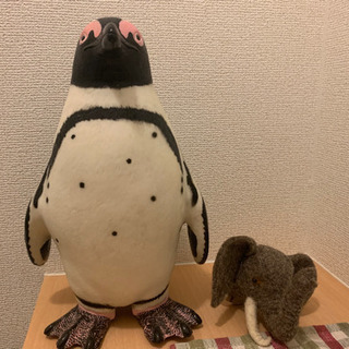 【ネット決済】ペンギン、ゾウ置物