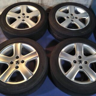 プジョー純正 16インチ 4本 プジョー 307 イタリア製 スピードライン PCD108 【富山】+31（古タイヤ付き）車両売却時ノーマル戻し用に