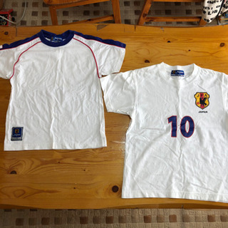 JFA サッカー日本代表ロゴ入り子供用Tシャツ 130、140サイズ
