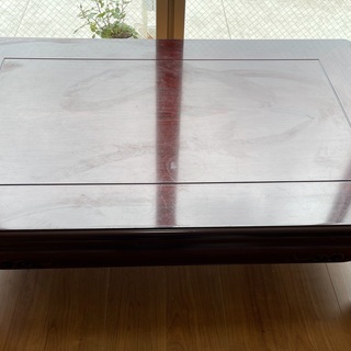 天然木単板のローテーブル