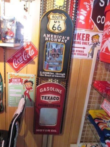 【商品のお知らせ】ルート66 テキサコ パブサインミラー／アメリカン雑貨店 イエローハウス