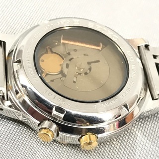 SEIKO セイコー AGS（現キネテック） デイデイト 3針モデル 裏スケルトン スピリット SPIRIT ゴールド＆シルバー コンビカラー ルミブライト文字盤 2003年製造 5M22 6A70