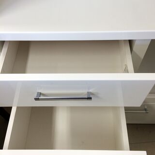 J517 ニトリ 食器棚 キッチンボード Nバンダ BANDA 90KB-WH ホワイト