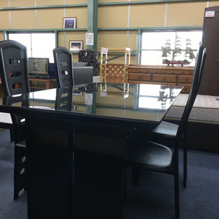 dc1390 大塚家具　4人掛けダイニングテーブルセット　(ブラック) dc1390 大塚家具 4人掛けダイニングテーブルセット (ブラック) 【公式
