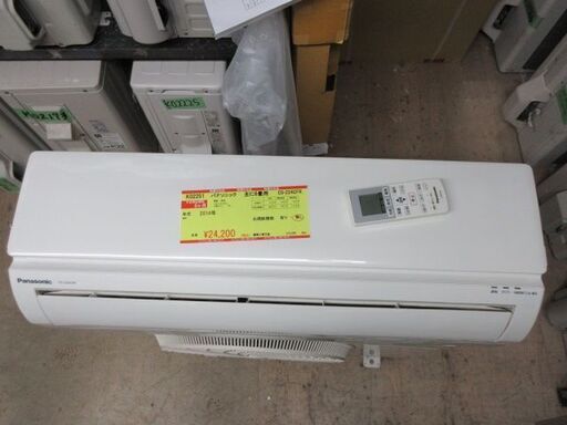 K02251　パナソニック  中古エアコン　主に6畳用　冷房能力 2.2KW ／ 暖房能力　2.2KW