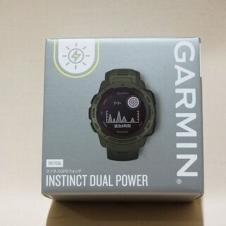 【苫小牧バナナ】未使用展示品 GARMIN/ガーミン タフネスGPSウォッチ 010-02293-48 Dual Power Tactical Edition Moss 付属一式♪