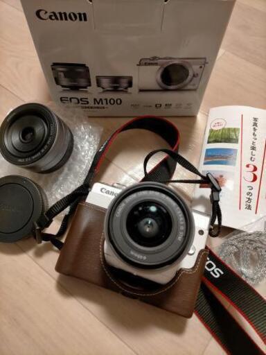 canon eos m100　white