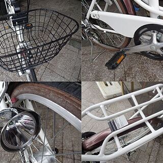 美品☆マルキン☆シティサイクル ママチャリ 6段切り替え付き 226F-22