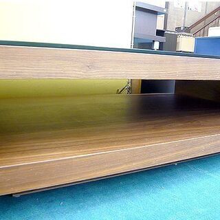 札幌 センターテーブル アルモニア 幅120×奥行70×高さ32.5㎝ ローテーブル 座卓 ブラックガラス ARMONIA 本郷通店