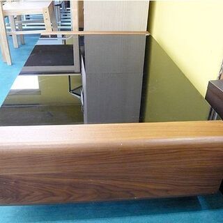 札幌 センターテーブル アルモニア 幅120×奥行70×高さ32.5㎝ ローテーブル 座卓 ブラックガラス ARMONIA 本郷通店