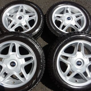 美品♪　ミニ純正　１６インチ　スタッドレス　４穴ミニ用