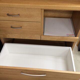J522 ニトリ レンジボード 食器棚 コパン KOPAIN 90KB-LBR2 ライト 