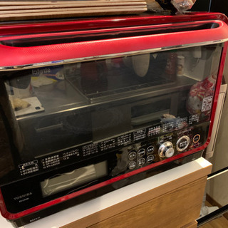美品　TOSHIBAオーブンレンジ　レッド