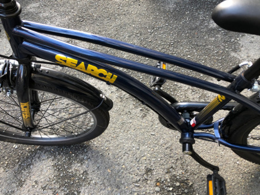 自転車22インチ　色　紺色