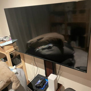 4k対応50インチTVと立てかけテレビ台