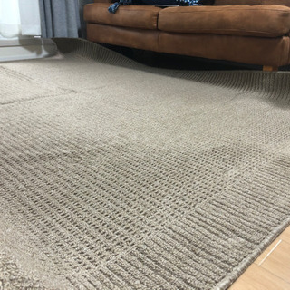 【ネット決済】ラグ　絨毯　カーペット　ライトブラウン　ニッセン