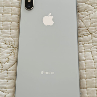 【ネット決済・配送可】【美品】iPhoneX Silver 25...