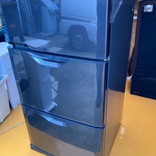 中古品 3ドア冷蔵庫 MITSUBISHI MR-CU37N-B