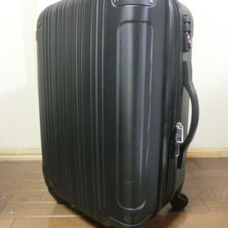 【取引中】スーツケース（黒、機内持ち込み不可サイズ）