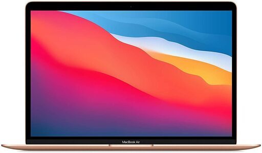 【送料無料】 最新 Apple MacBook Air Apple M1 Chip (13インチPro, 8GB RAM, 256GB SSD) - ゴールド