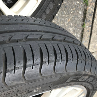 165/50R16 16インチアルミセット タイヤ山あり ホワイトポリッシュ