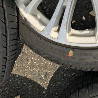 165/50R16 16インチアルミセット タイヤ山あり ホワイトポリッシュ