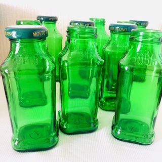 13個　インテリア　空き瓶　グリーン