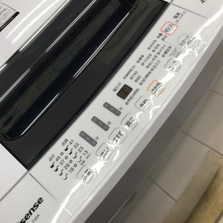 【10％OFFセール！】Hisense ハイセンス HW-T45A 2017年製 4.5kg 洗濯機