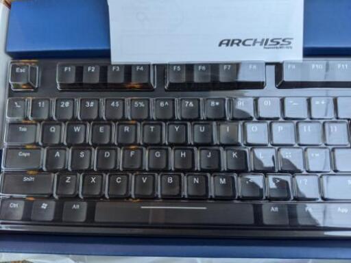 ARCHISS AS-KBPD87/LRBK チェリー赤軸 ゲーミングキーボード