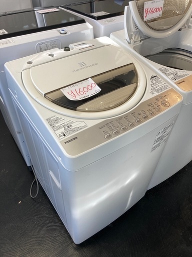 東芝　洗濯機6kg AW-6G3 2016年製