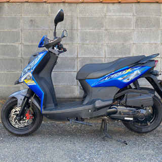 エス・ワイ・エム　SYM CROX125　クロックス125　実働車　青　4スト125cc