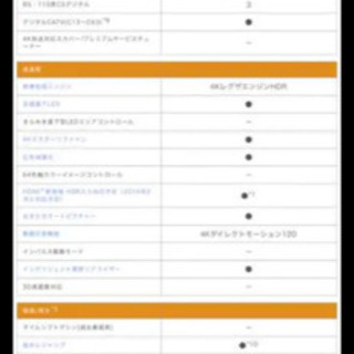 TOSHIBA REGZA55インチテレビ　型番55g20x