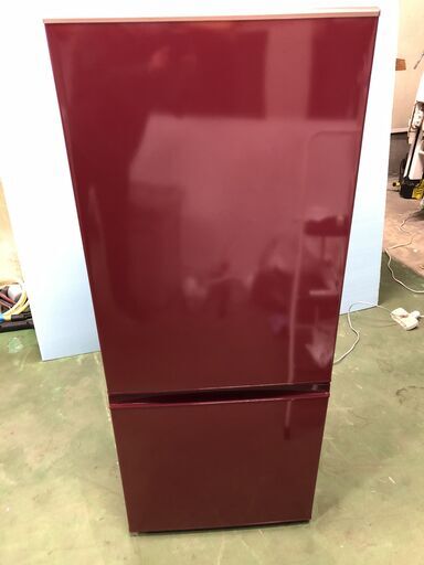 AQUA アクア ノンフロン冷凍冷蔵庫 184L AQR-BK18H(R)形 2019年製 レッド/赤