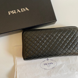 プラダ PRADA 長財布 キルティング ブラック 黒 NURO ①