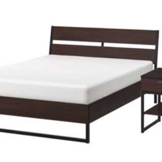 【セット］IKEA ベッド、マットレス、サイドテールフルセット