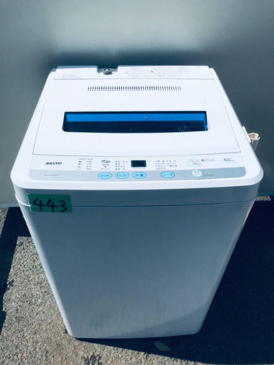 443番 SANYO✨全自動洗濯機✨ASW-60D‼️