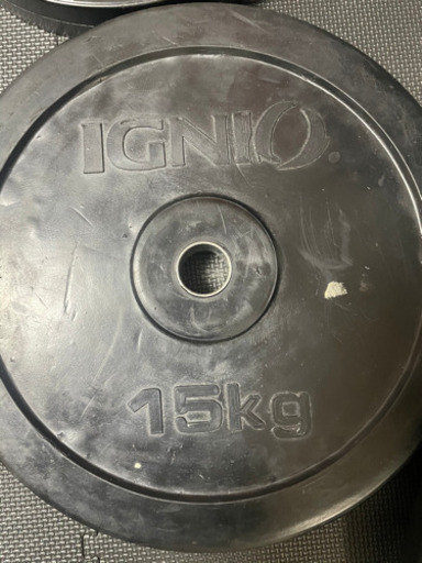 スポーツIGNIO イグニオ　ラバープレート　15kg １５キロ　１枚