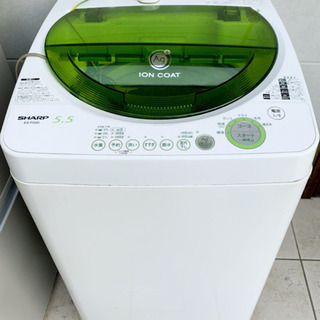(無料) SHARP 5.5kg 洗濯機 引き取り限定