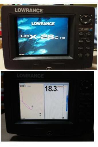 【ジャンク扱い】LOWRANCE/ローランス　X-25 LOWRANCE ローランス LCX-25 カラー GPS魚探