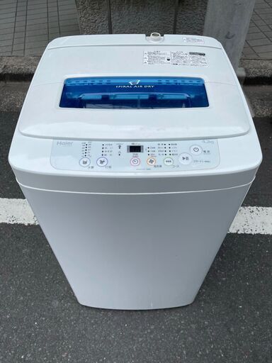 ■都内近郊無料で配送、設置いたします■2015年製　ハイアール　風乾燥付洗濯機　JW-K42M　4.2キロ■HIR01