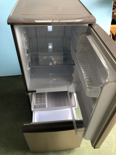 シャープ SHARP ノンフロン冷凍冷蔵庫 137L SJ-D14E-N 2019年製 つけかえどっちもドア ブロンズ系