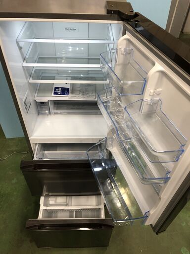 【高年式】2020年製 Hisense ハイセンス ノンフロン冷凍冷蔵庫 360L HR-D3601S 3ドア ブラウン