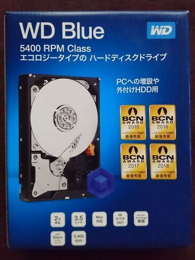 ☆大至急☆ 内蔵ハードディスク２台セット Western Digital WD40EZRZ 4TB SATA 内蔵ハードディスク 2台