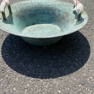 春雷驚龍鍋　魚洗鍋　　　レア アンティーク　商売繁盛や金運アップ 春雷驚龍鍋魚洗鍋レア アンティーク商売繁盛や金運アップ