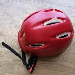 子供用自転車ヘルメット　赤　SGマークあり　難あり