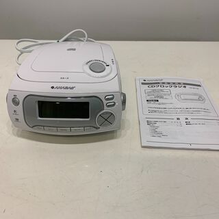(210420)　CDクロックラジオ　取扱説明書付き　CD-RC118