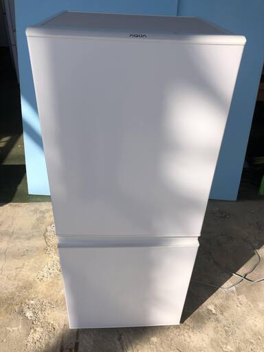 【未使用品】2020年製 AQUA アクア ノンフロン冷凍冷蔵庫 126L AQR-E13J(W)形 2ドア ホワイト