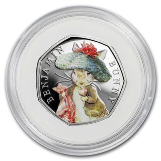 ベンジャミン バニー 銀貨 50ペンス 2017年発行 純銀貨幣 未使用