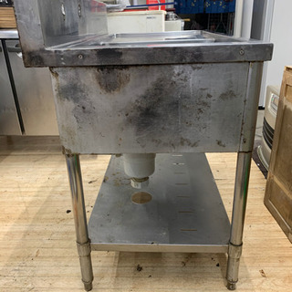 P3027 業務用　1槽シンク　ステンレス　幅100×奥行60×高さ95cm 厨房　プラクラ東区本町店　札幌